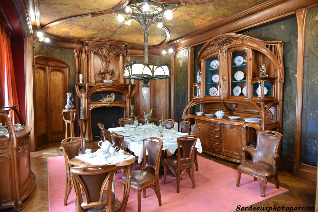 Eugène Vallin, salle à manger Masson, 1903-1904